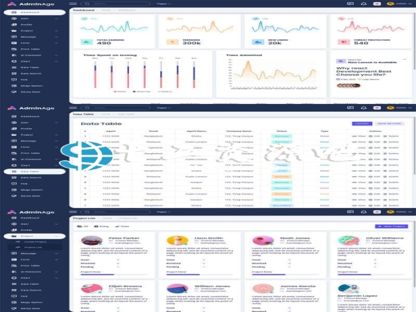 A1843Bootstrap邮箱管理社区博客后台管理系统ui模板html静态网站应用程序后台模板